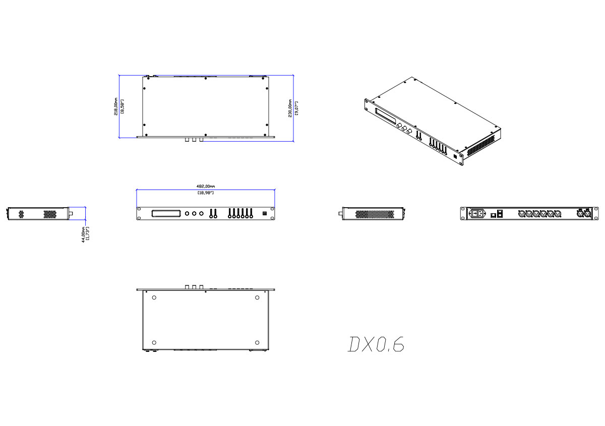 Martin AudioDX0.6 Tech Drawing